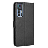 TCL 30 (4G/5G) / 30+ Leather Flip Cover m. Diamanttekstur - Svart