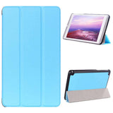 Nvidia Shield Tablet K1 Tri-fold lærveske m. Stativfunksjon Lyseblå