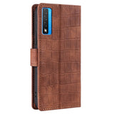 TCL 20L flipdeksel m. Crocodile Leather Look - Brun