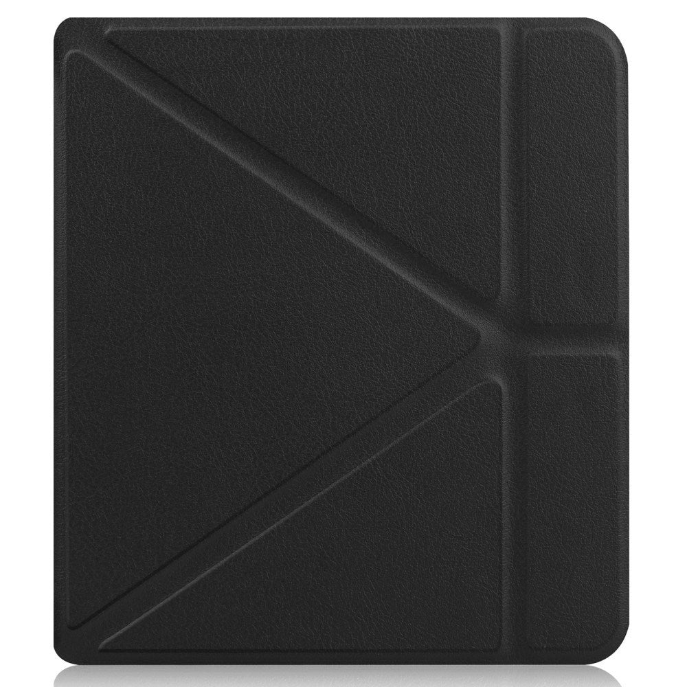 Kobo Libra 2 Origami Leathette Flip Cover - Svart