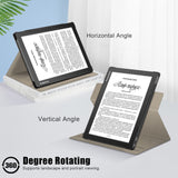 EIDERWOOD PocketBook InkPad Lite Leather Flip Cover m. 360 graders stativ og penneholder - rosa