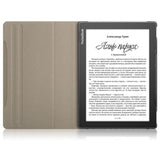 EIDERWOOD PocketBook InkPad Lite Leather Flip Cover m. 360 graders stativ og penneholder - grå