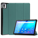 TCL Tab 10S Tri-Fold Leather Flip Cover - Grønn