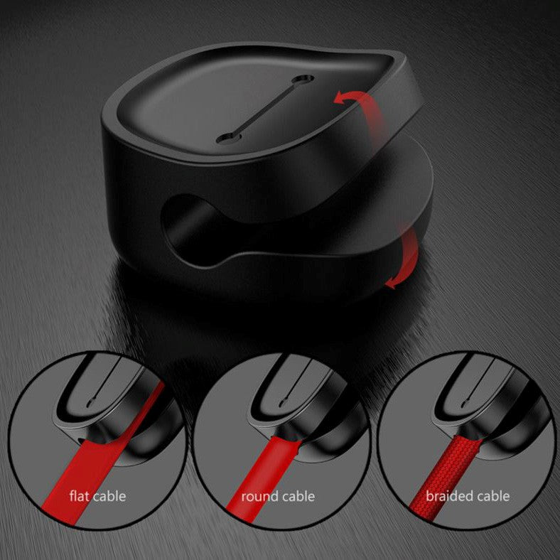 Baseus Peas magnetisk kabelklemmeholder - svart