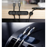 Baseus Peas magnetisk kabelklemmeholder - svart