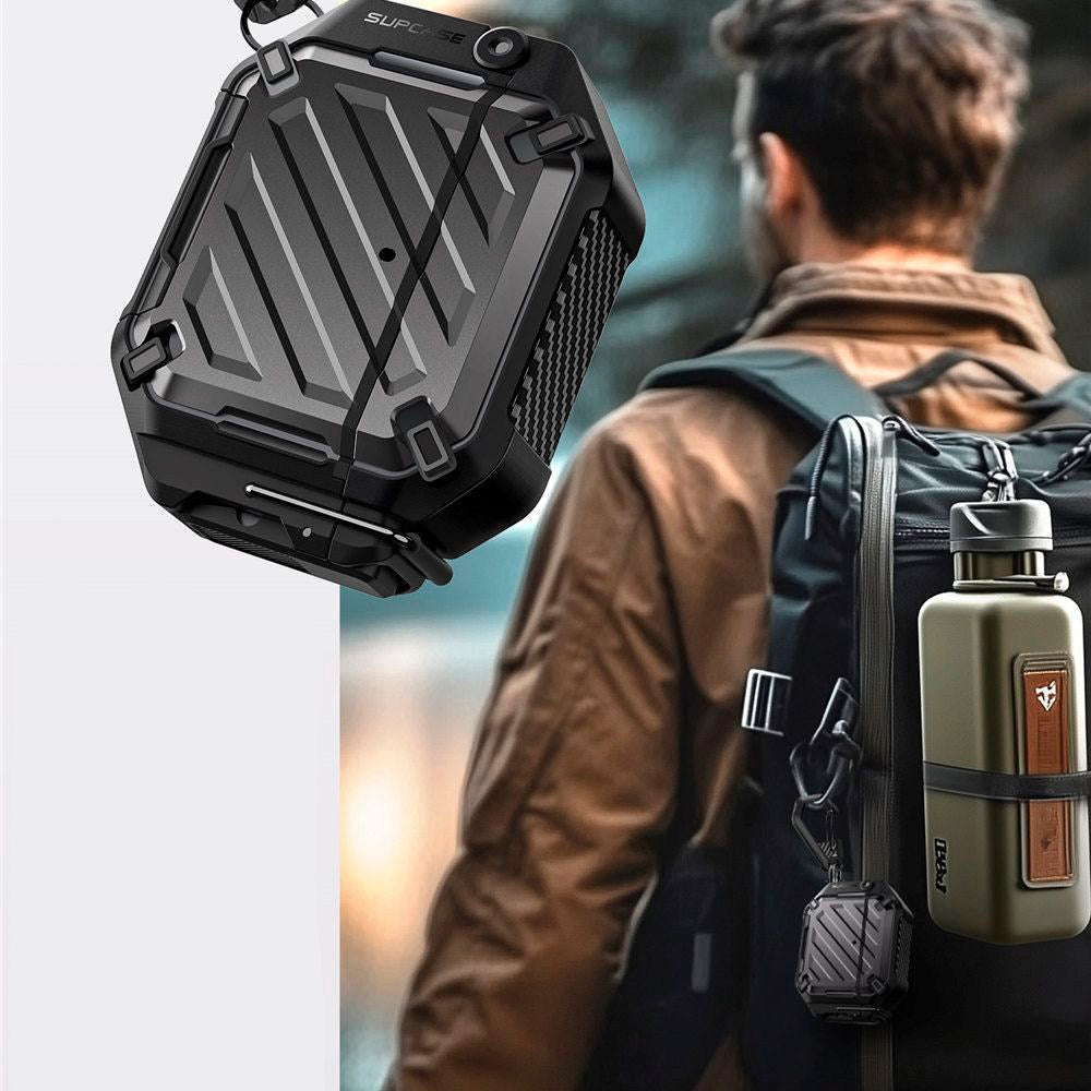 SUPCASE Unicorn Beetle Pro-deksel til Apple AirPods 4 - Slitesterk og stilig - Svart