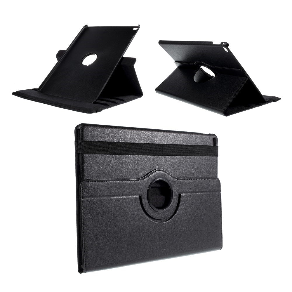 EIDERWOOD iPad Pro 12.9" (2015) Kunstlæder Flip Tablet Cover m. Ståfunktion - Sort