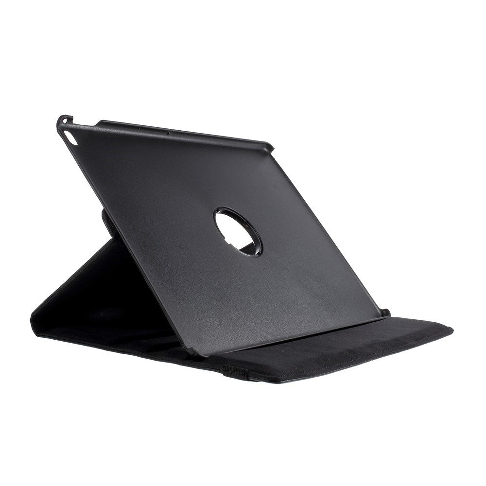 EIDERWOOD iPad Pro 12.9" (2015) Kunstlæder Flip Tablet Cover m. Ståfunktion - Sort