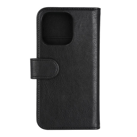 iPhone 14 Pro Essentials 2-i-1 Kunstlæder Flip Cover m. Aftagelig Funktion - Sort
