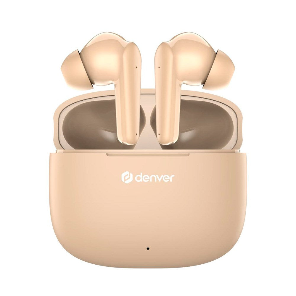 Denver True Wireless Headset - In-Ear - Beige