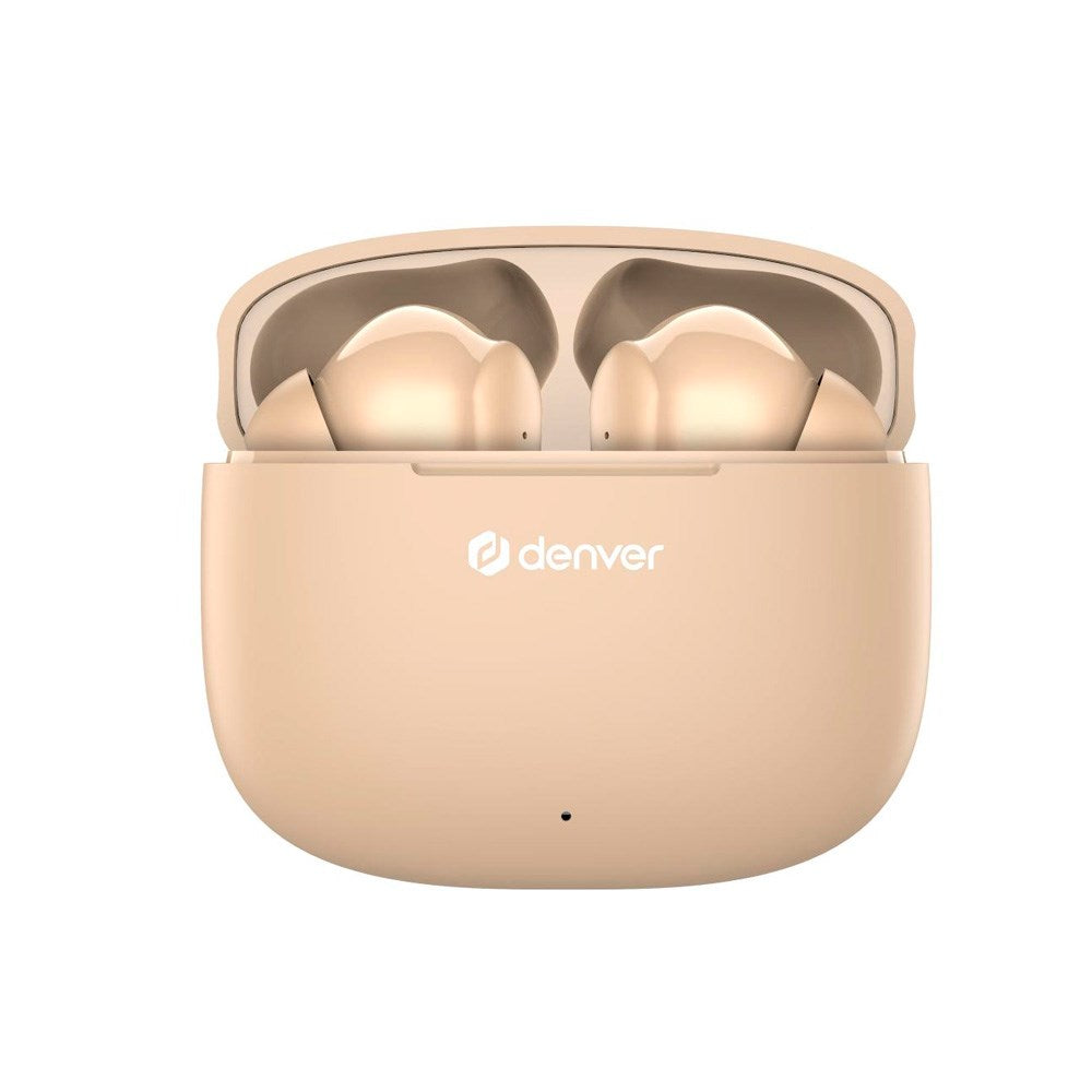 Denver True Wireless Headset - In-Ear - Beige