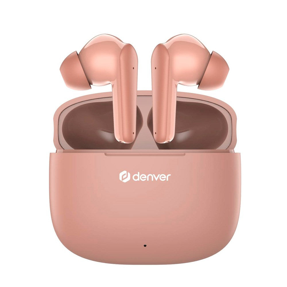 Denver True Wireless Headset - In-Ear - Lyserød