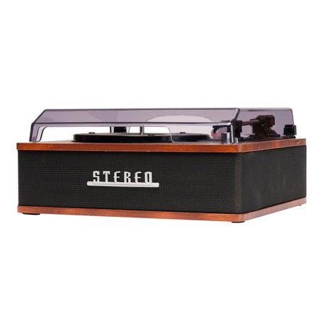 Denver VPB-262 Vintage Pladespiller m. Bluetooth & Indbyggede Højtalere (2 x 20W)  - Sort / Brun