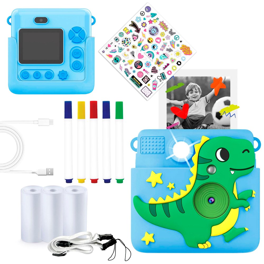 Denver Digitalt Kamera til Børn - Indbygget Termisk Printer - Blå