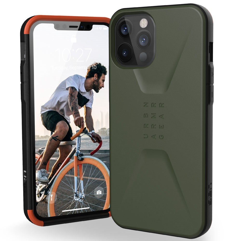 iPhone 12 Pro Max UAG CIVILIAN Series Bakdeksel - Oliven
