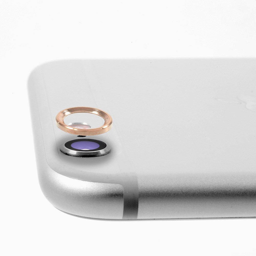 iPhone 6 / 6s Bagkameralinse Metal Beskyttelses Ring Rose Gold