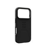 UAG iPhone 17 Pro Civilian Case - MagSafe Kompatibel - Sort