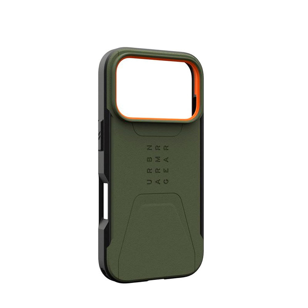 UAG iPhone 17 Pro Civilian Case - MagSafe Kompatibel - Grøn / Orange