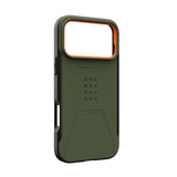 UAG iPhone 17 Pro Max Civilian Case - MagSafe Kompatibel - Grøn / Orange