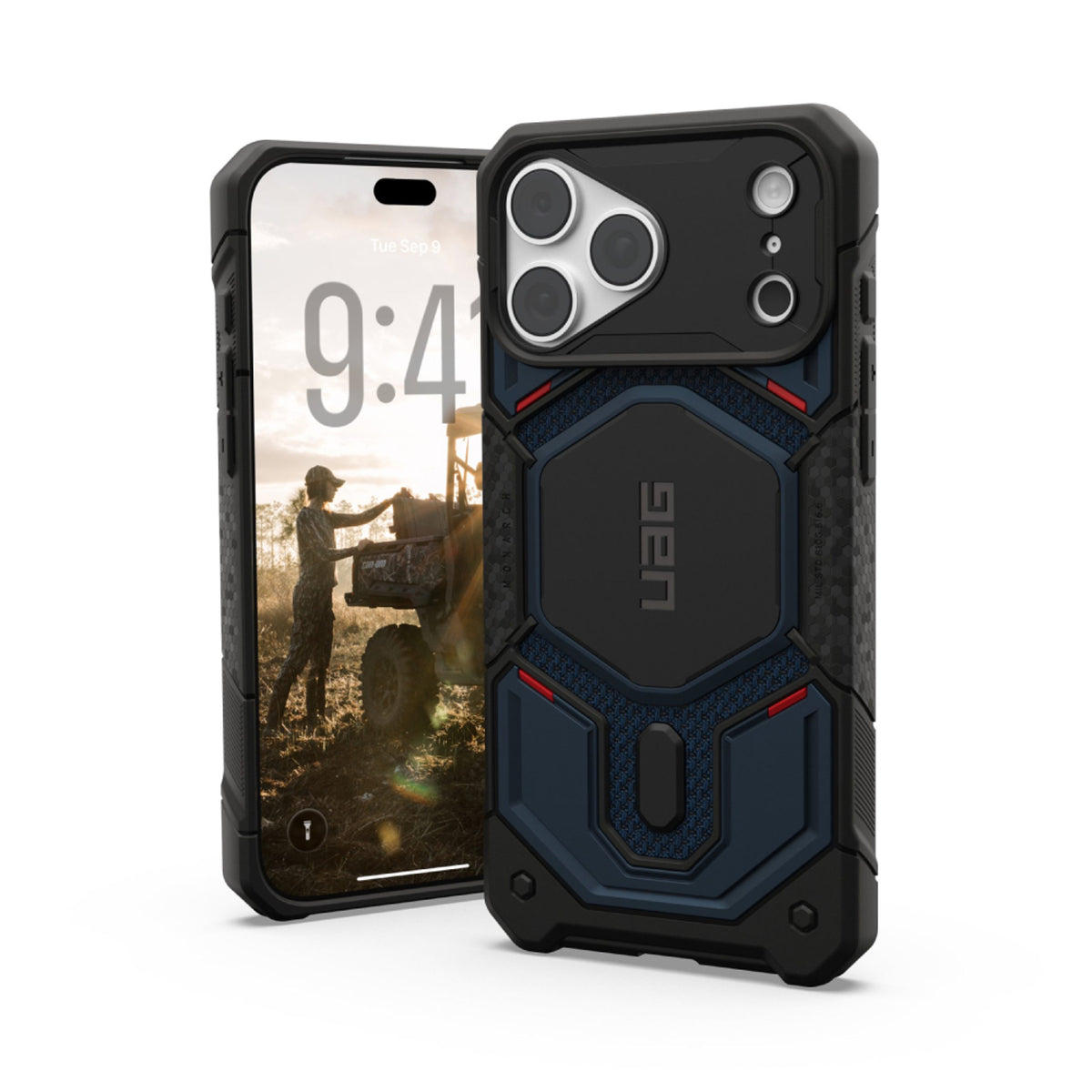 UAG iPhone 18 Pro Max / 17 Pro Max Monarch Pro Mobil Cover - MagSafe Kompatibel - Kevlar Mallard