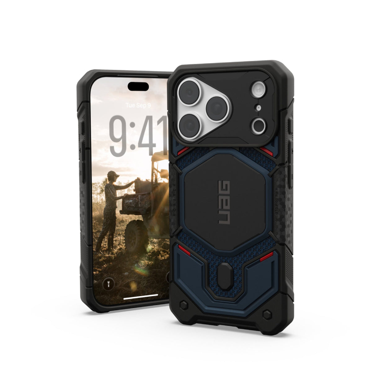 UAG iPhone 18 Pro / 17 Pro Monarch Pro Mobil Cover - MagSafe Kompatibel - Kevlar Mallard