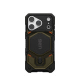 UAG iPhone 18 Pro / 17 Pro Monarch Pro Mobil Cover - MagSafe Kompatibel - Kevlar Element Green