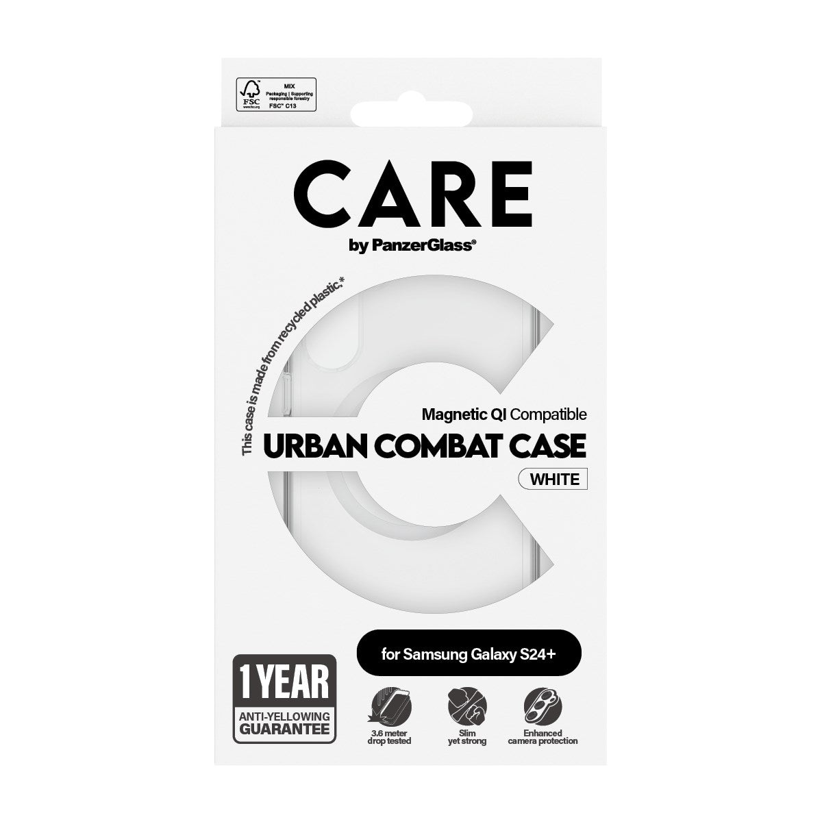 CARE by PanzerGlass Samsung Galaxy S24+ (Plus) FLAGSHIP Urban Combat Cover - Gjennomsiktig