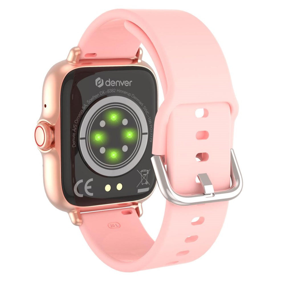 Denver SWC-156ROMK2 Smartwatch m. Pulsmåler - Lyserød