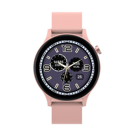 Denver Bluetooth Smartwatch med Sundhedssporing og Stemmekontrol - Lyserød