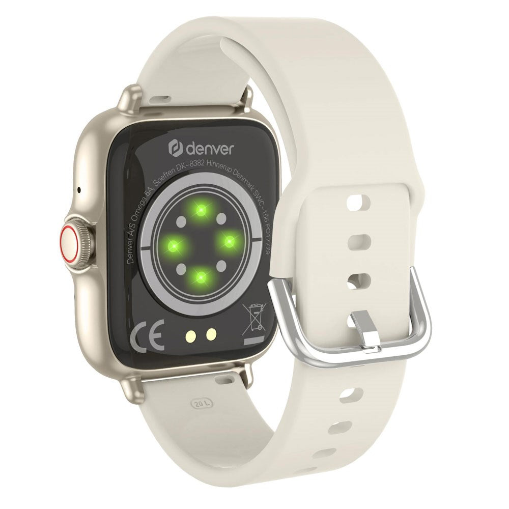 Denver SWC-156BEMK3 Smartwatch m. Pulsmåler - Beige