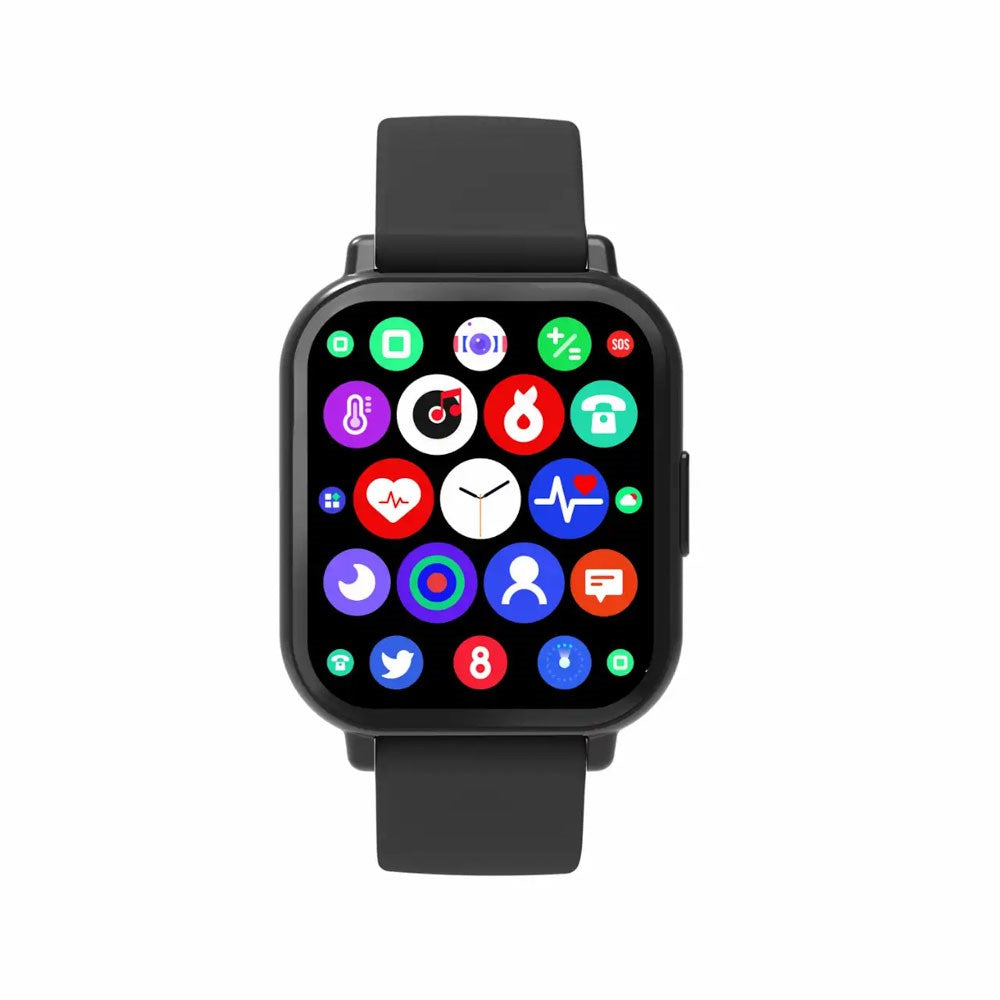 Denver SWC-176B Bluetooth Smartwatch m. Søvn- og Fitnesstracker - Silikone Urrem - Sort