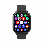 Denver SWC-176B Bluetooth Smartwatch m. Søvn- og Fitnesstracker - Silikone Urrem - Sort