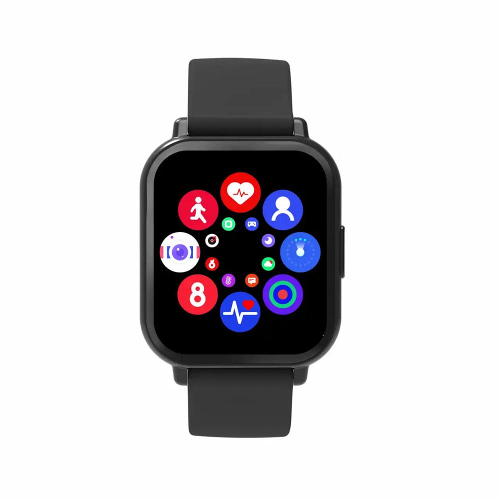 Denver SWC-176B Bluetooth Smartwatch m. Søvn- og Fitnesstracker - Silikone Urrem - Sort