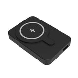 Denver Magnetisk PowerBank m. Kickstand - MagSafe Kompatibel - 5000 mAh - Sort