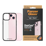 iPhone 15 Bakdeksel PanzerGlass D3O Bio ClearCase - Black Edge