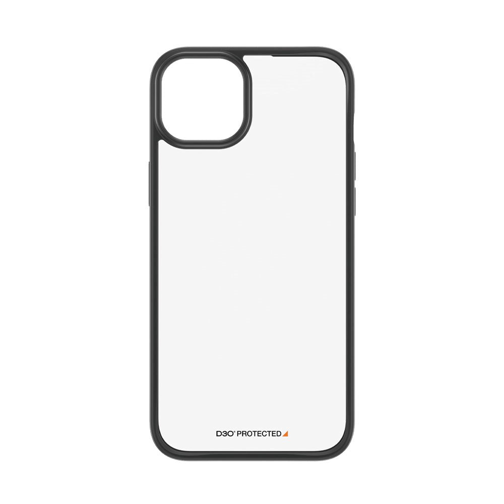 iPhone 15 Plus Bakdeksel PanzerGlass D3O Bio ClearCase - Black Edge