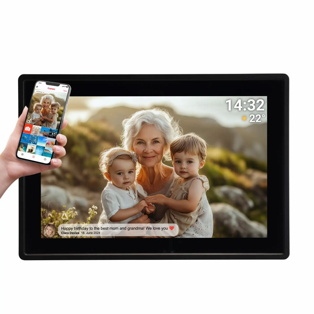 Denver PFF-1021 10.1" Digital Frameo WiFi Fotoramme - Sort