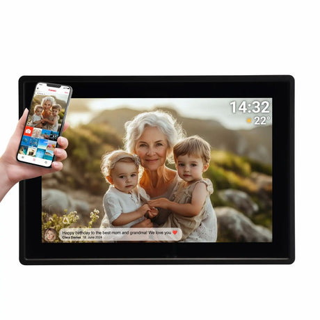Denver PFF-1021 10.1" Digital Frameo WiFi Fotoramme - Sort