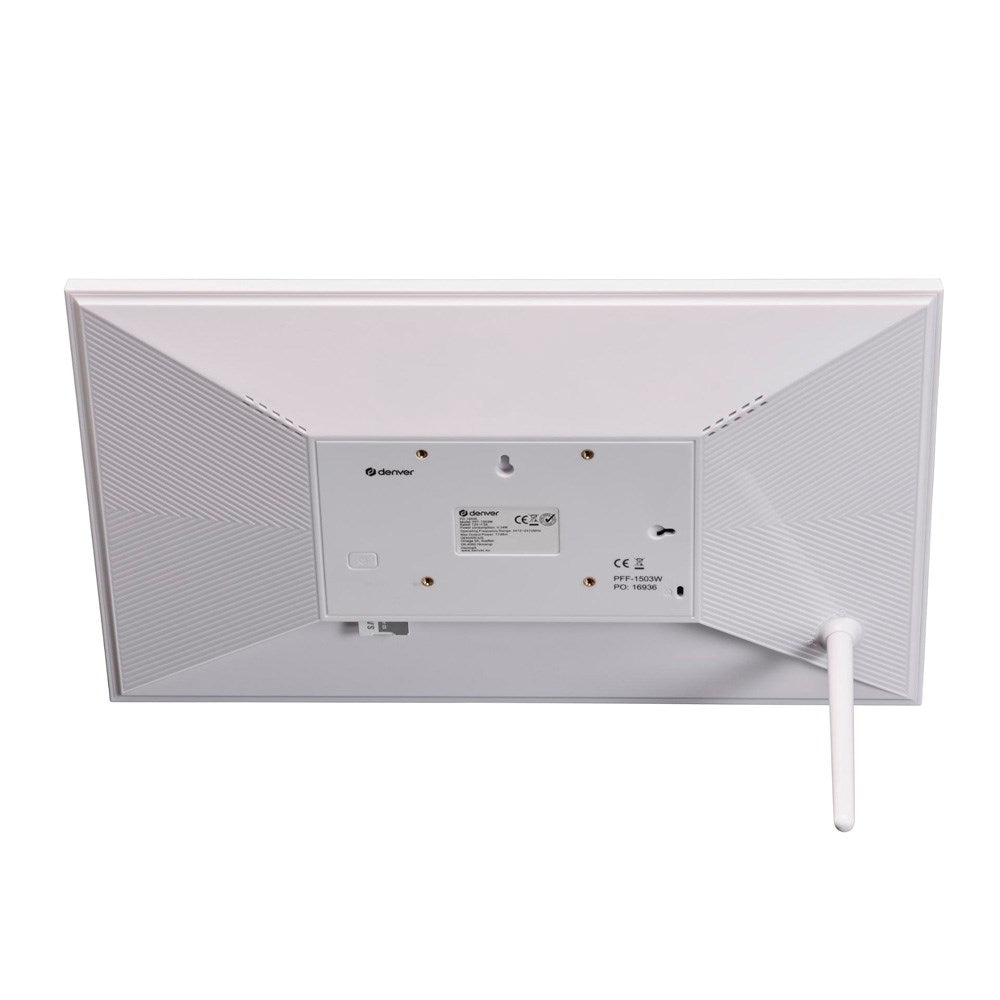 Denver Digital Fotoramme - Frameo Fotosoftware - 15.6" / 16GB - Hvid