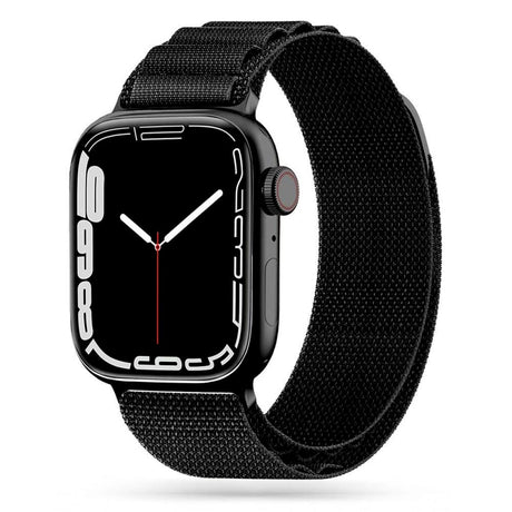 Apple Watch (42/44/SE/45/46/49 mm) Tech-Protect Nylon Pro Strap - Svart
