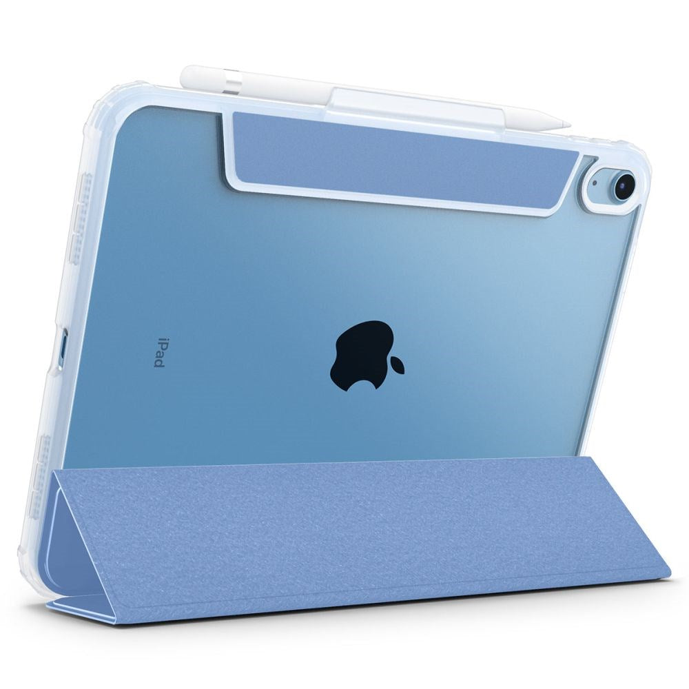 iPad 11" (2025) / iPad 10.9" (2024/2022) Spigen Ultra Hybrid Pro Flip Cover - Gennemsigtig / Blå