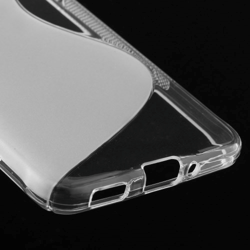 Samsung Galaxy Alpha S-Shape TPU-deksel gjennomsiktig