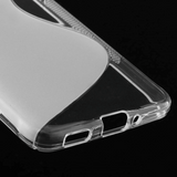 Samsung Galaxy Alpha S-Shape TPU-deksel gjennomsiktig