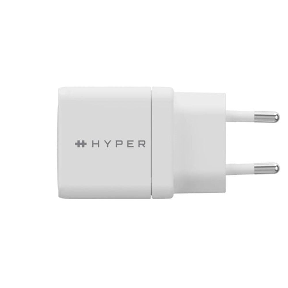 Hyper HyperJuice Vægoplader m. 2x USB-C - 35W - Hvid