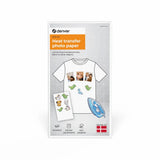 Denver Varmeoverføringsfotopapir til MCP-6010 Bluetooth Printer - 20 stk - Hvid