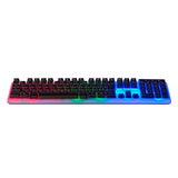 Denver GKB-232 Gaming Tastatur m. USB-kabel & Indbygget RGB Lys - Nordisk Layout - Sort