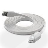 Naztech Micro-USB-kabel med Light 1,8m - Hvit