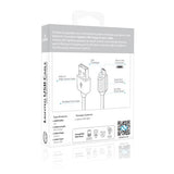 Naztech Micro-USB-kabel med Light 1,8m - Hvit