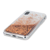 Samsung Galaxy S23 Ultra Transparent Glitter Bakdeksel - Gull