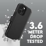 CARE by PanzerGlass iPhone 16 Pro Max Feature Tango 2-i-1 flipdeksel m. Lommebok - Svart